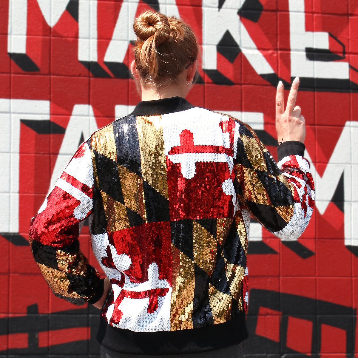 Maryland Flag / Sequin Jacket | Route One Apparel