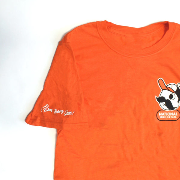 Ravens & BOHS Crabs O's Helvetica *with Natty Boh Logo* (Orange) / Shirt - 3X-Large Orange