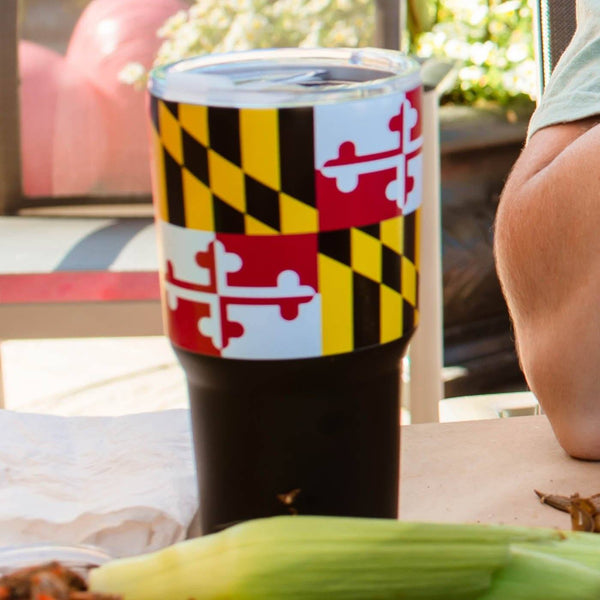 MD Flag / 40 oz Tumbler with Handle