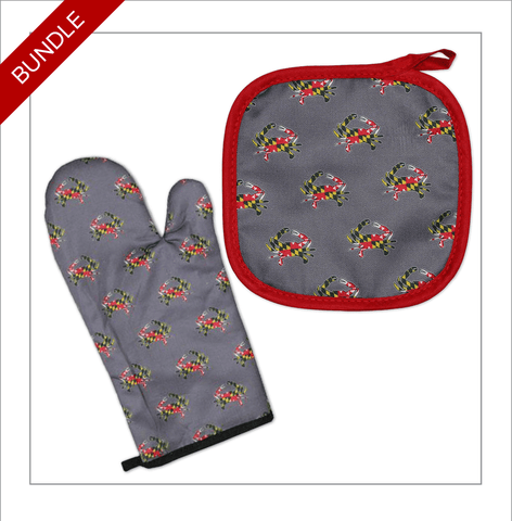 UMD Testudo (Black) / Oven Mitt + Pot Holder *BUNDLE*