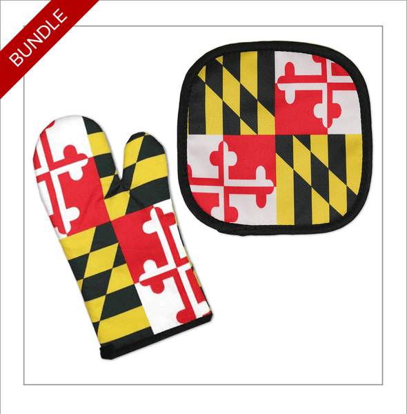 UMD Testudo (Black) / Oven Mitt + Pot Holder *BUNDLE*