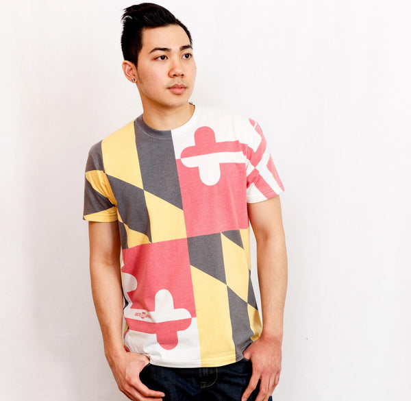 Maryland Flag Map T-Shirt