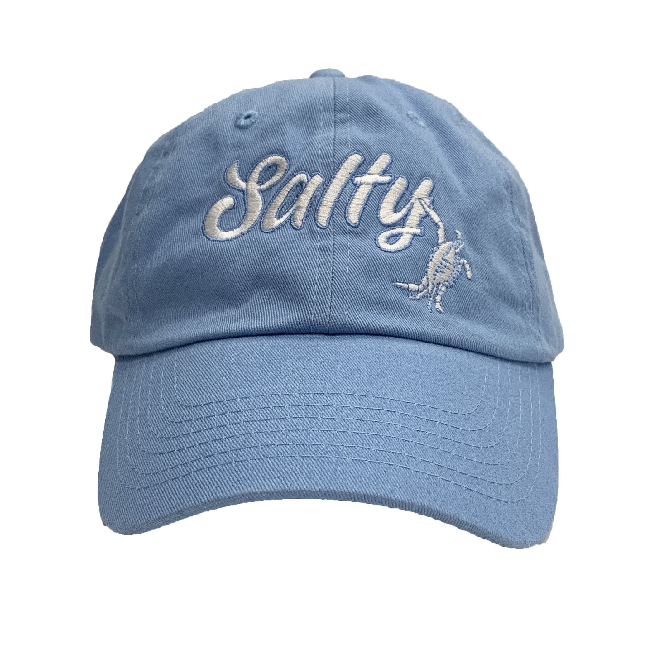light blue fitted hat 