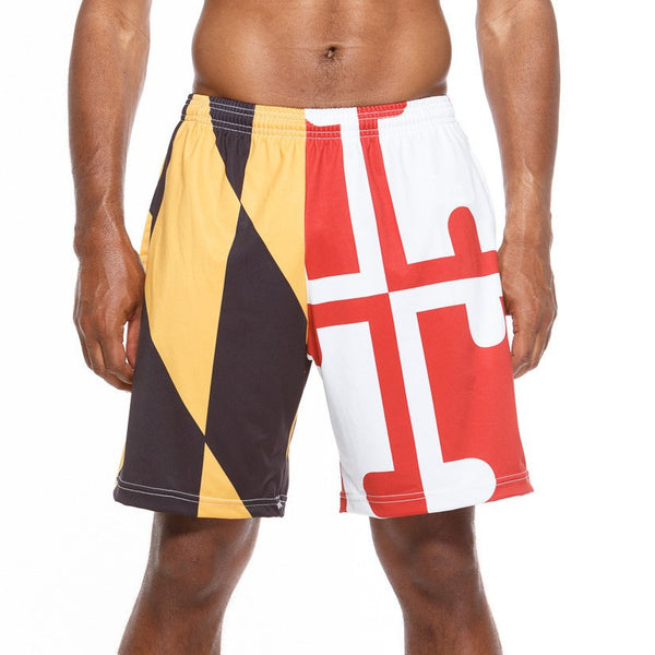 Maryland Flag Nautical / Athletic Shorts (Ladies) - Route One Apparel