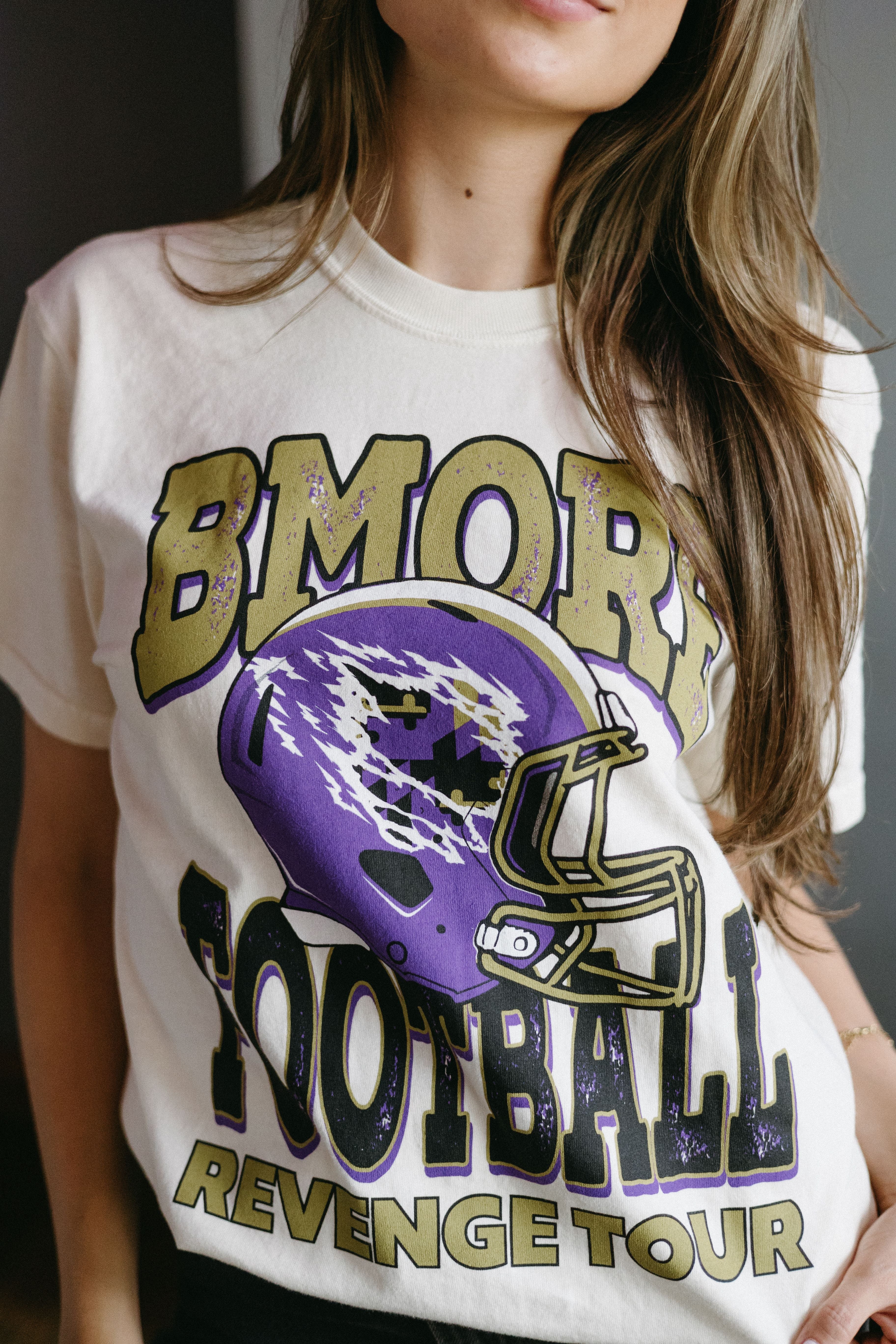 BMORE Football Revenge Tour Tee - Brightside X R1A (Natural) / Shirt