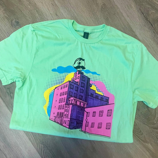 Natty Boh Tower Abstract (Mint) / Shirt