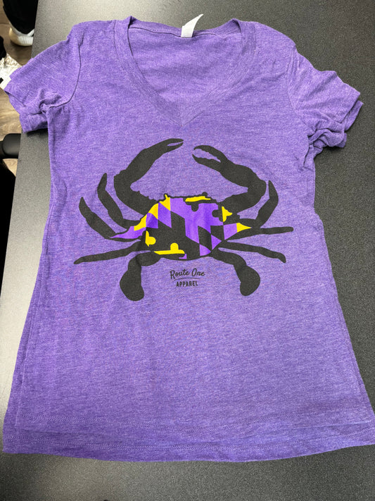 Maryland Flag Crab (Purple) / Shirt