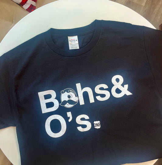 Bohs & O's Helvetica *With Natty Boh Logo* (Black) / Shirt