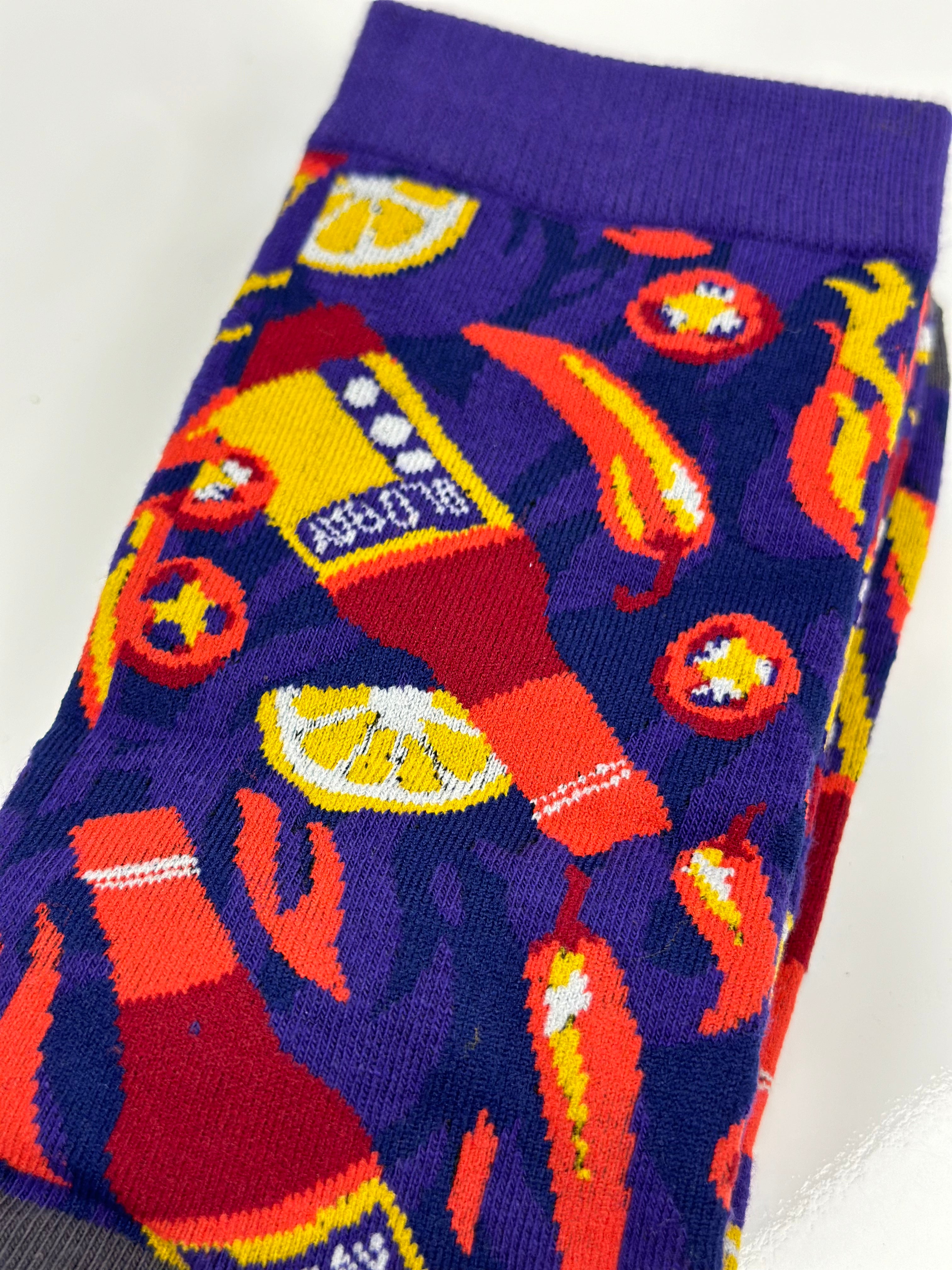 Can't Get Enough OLD BAY Hot Sauce (Purple) / Crew Socks