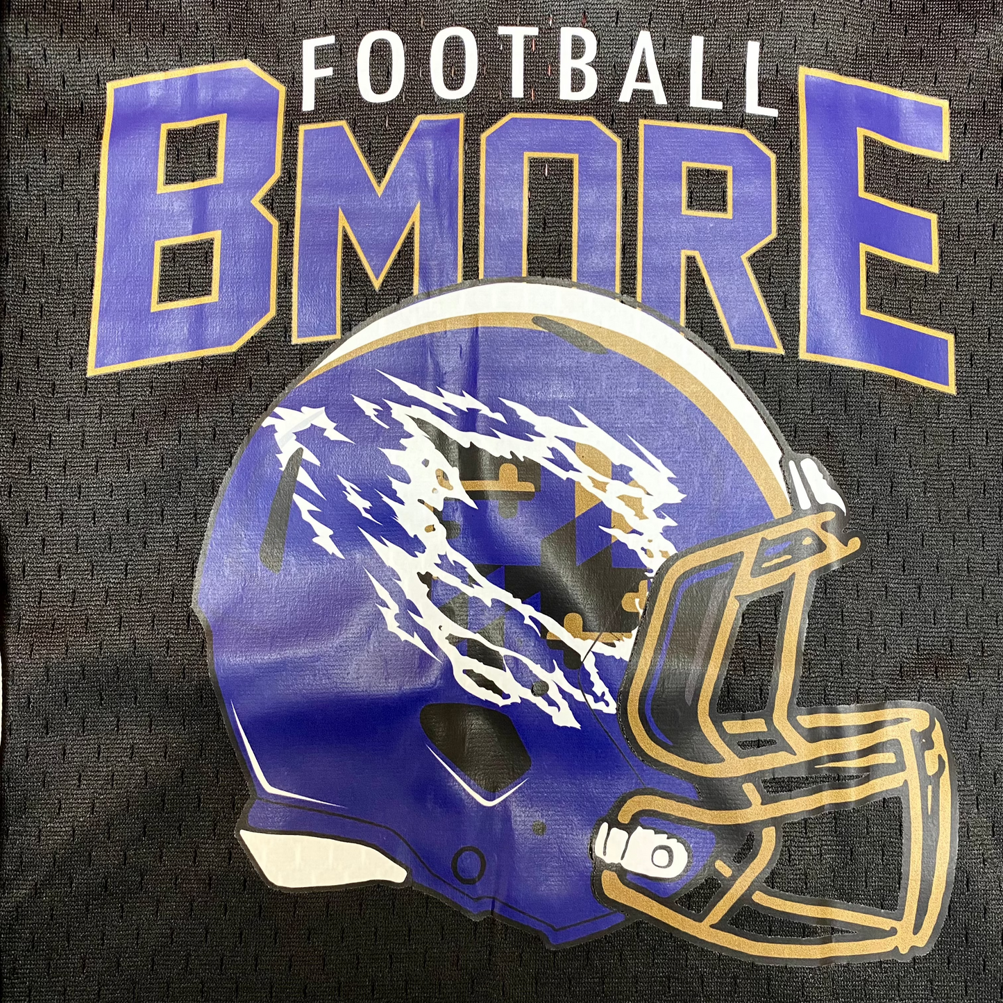 BMORE Football - Brightside X R1A (Black) / Cropped Football Jersey