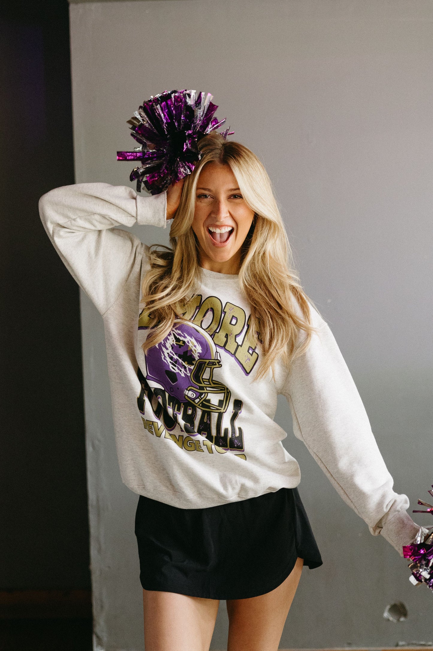 BMORE Football Revenge Tour Crewneck - Brightside X R1A (Oatmeal) / Crew Sweatshirt