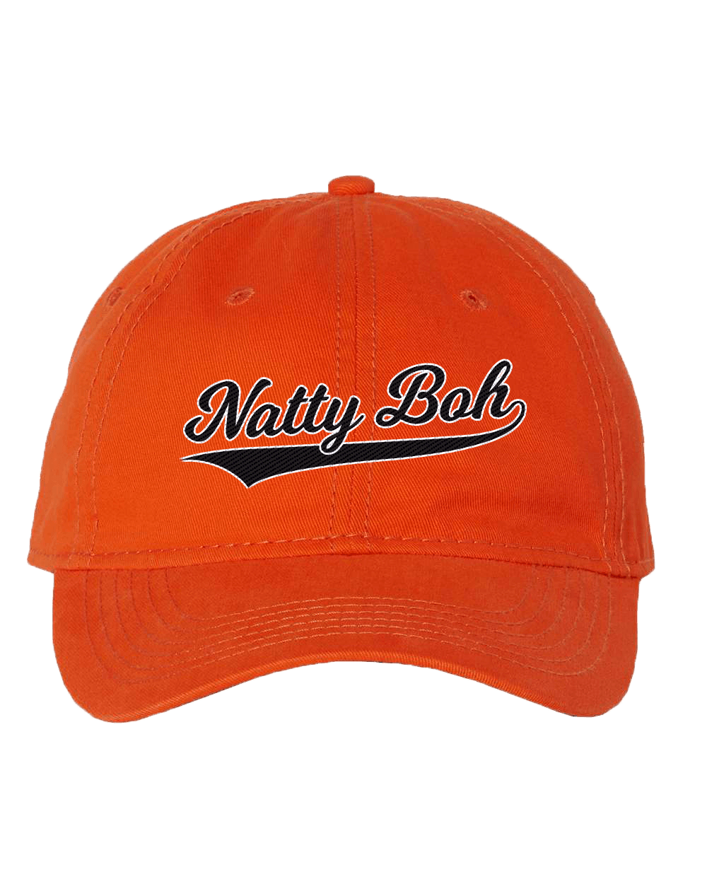 Natty Boh Baseball Script (Orange) / Baseball Hat