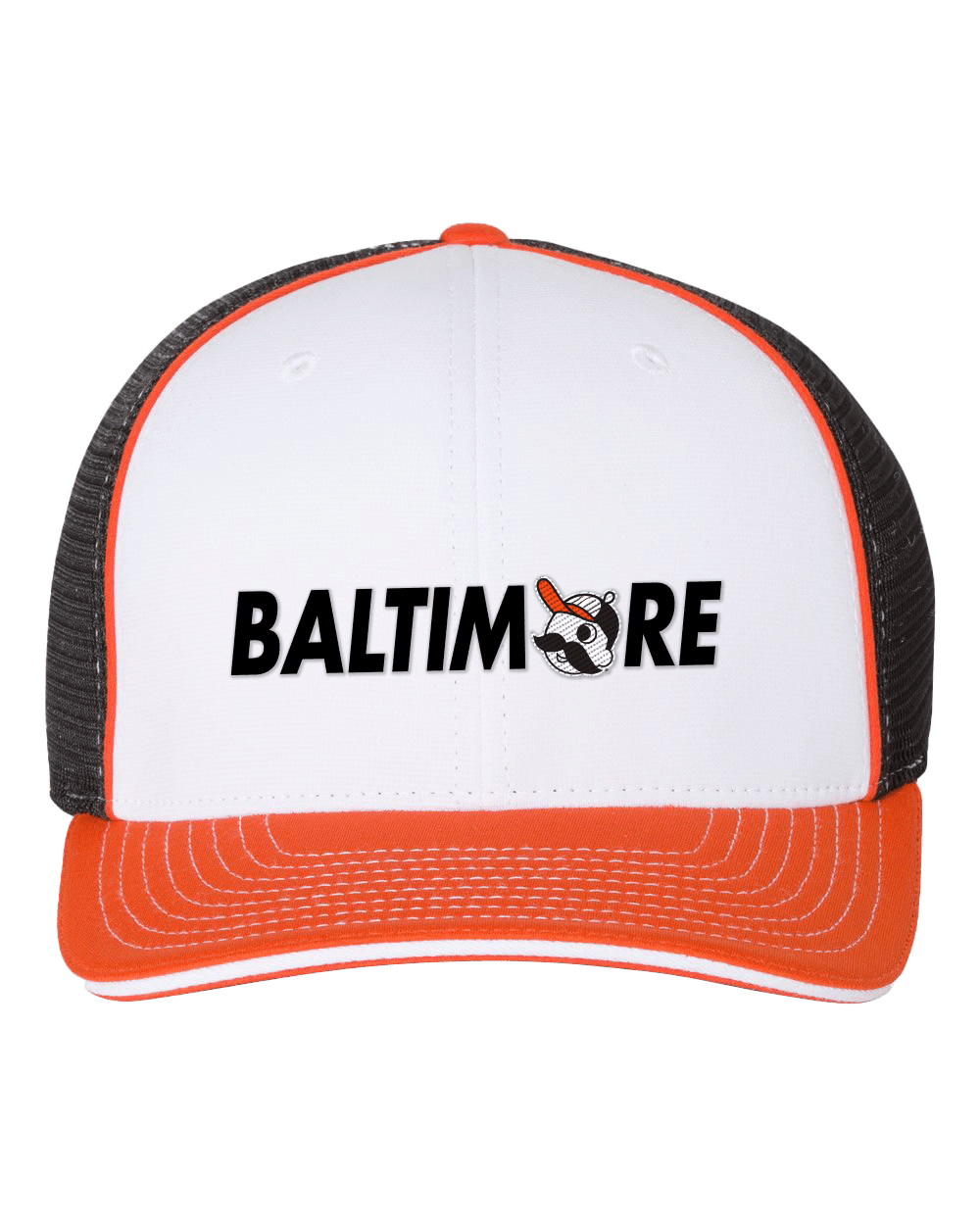 BALTIMORE - Boh Baseball Logo (White Tricolor) / Baseball Hat