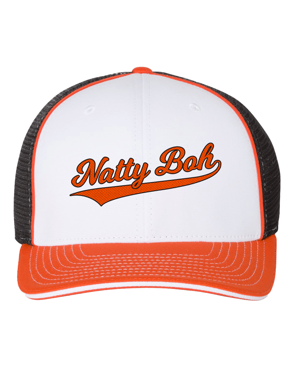 Natty Boh Baseball Script (Tricolor Orange) / Baseball Hat