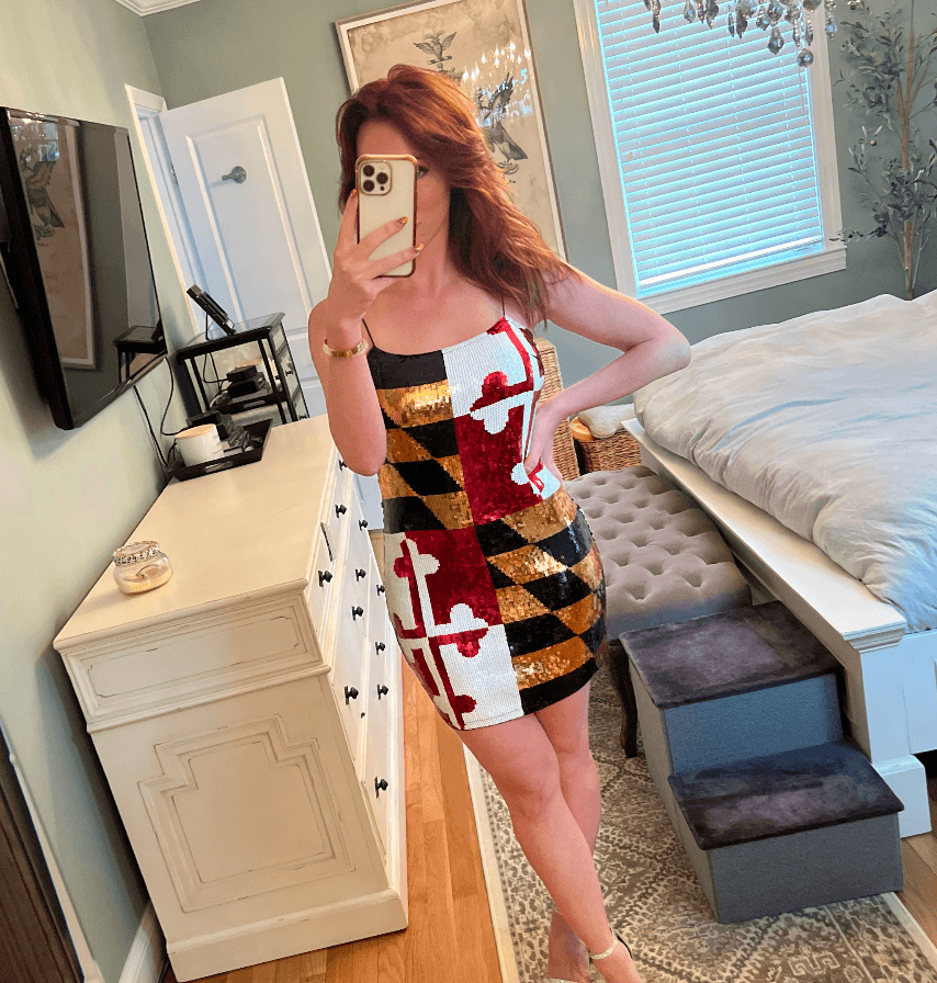 Maryland Flag / Sequin Dress