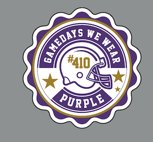 On Gamedays We Wear Purple (Purple) / Patch