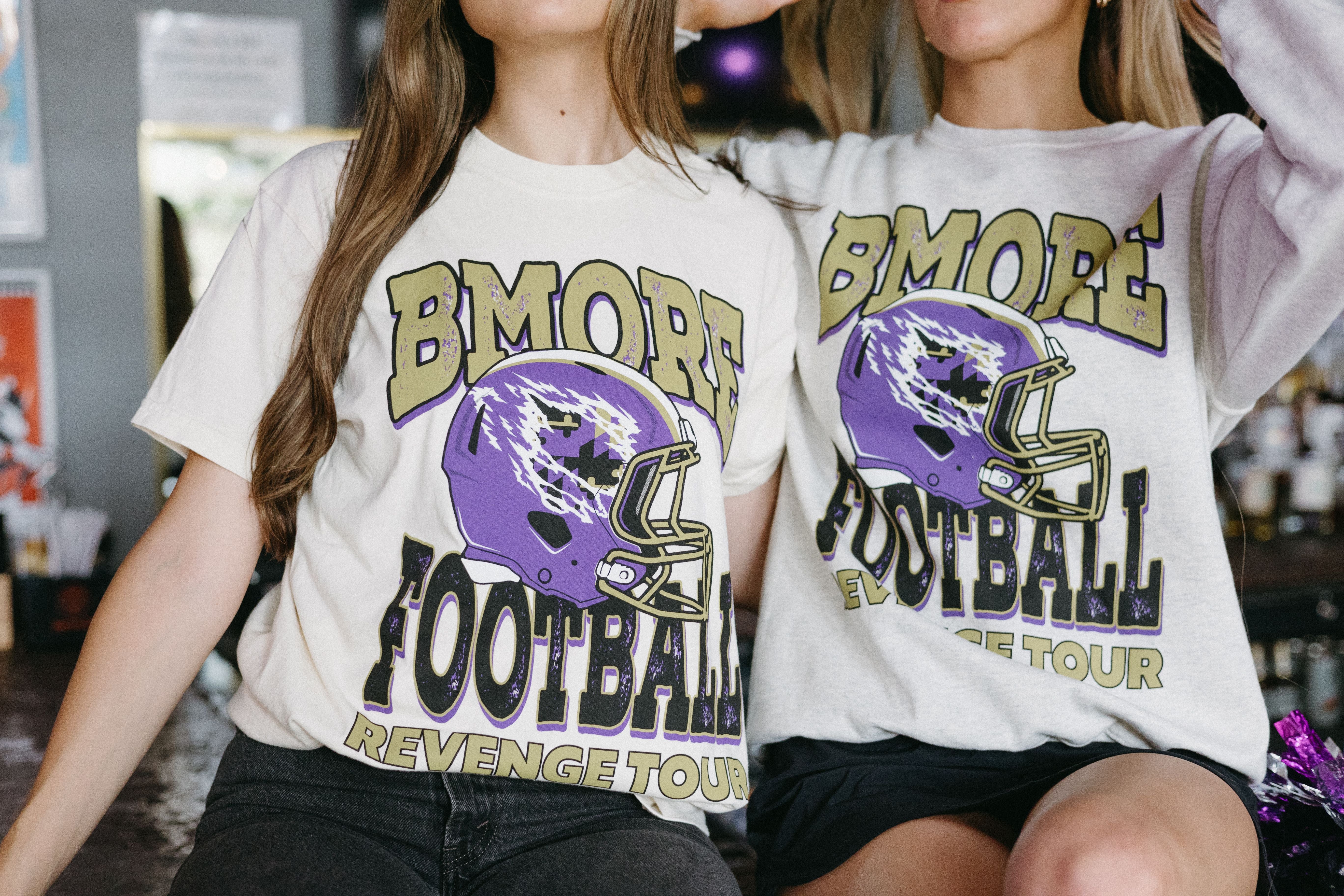 BMORE Football Revenge Tour Tee - Brightside X R1A (Natural) / Shirt