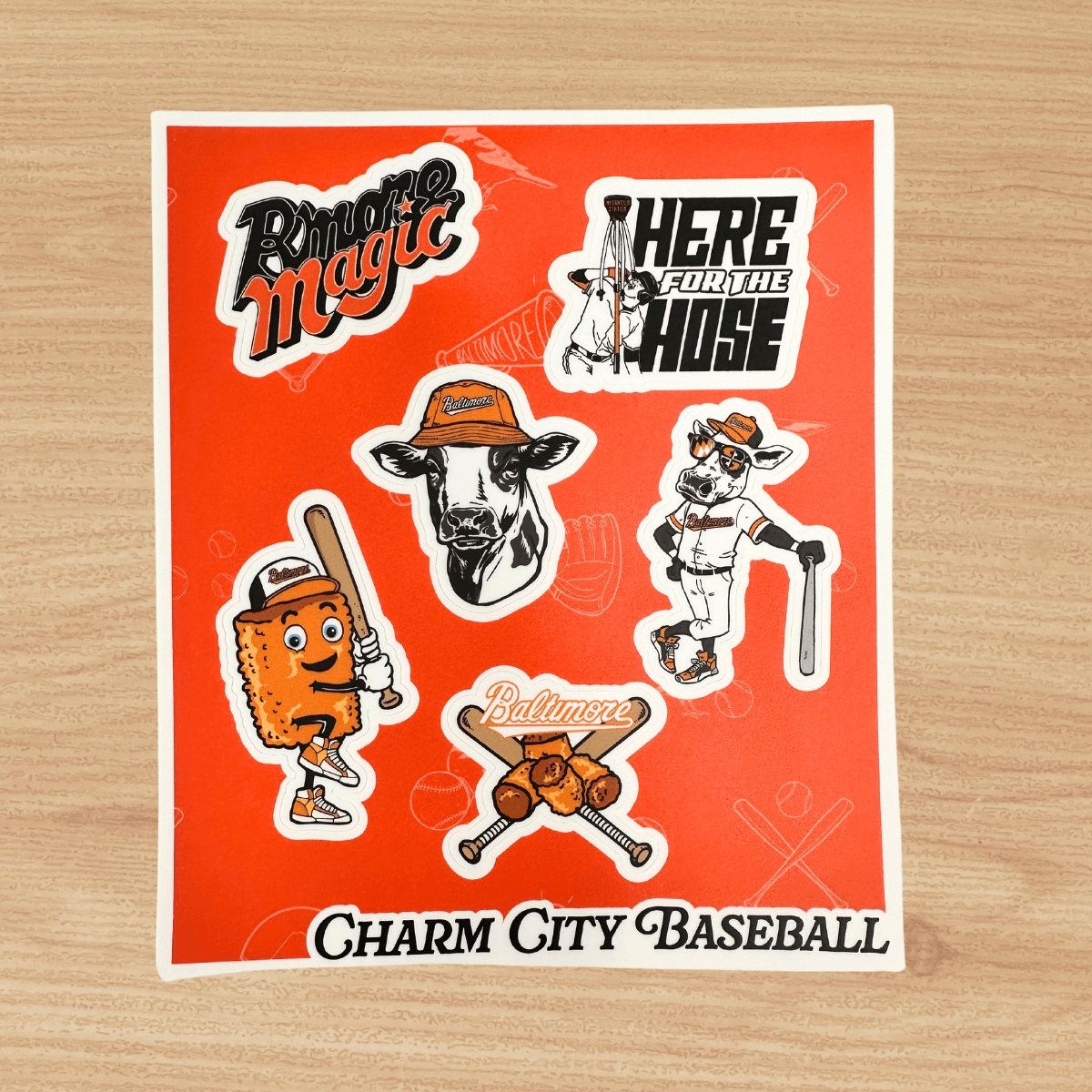 Charm City Baseball / Sticker Sheet