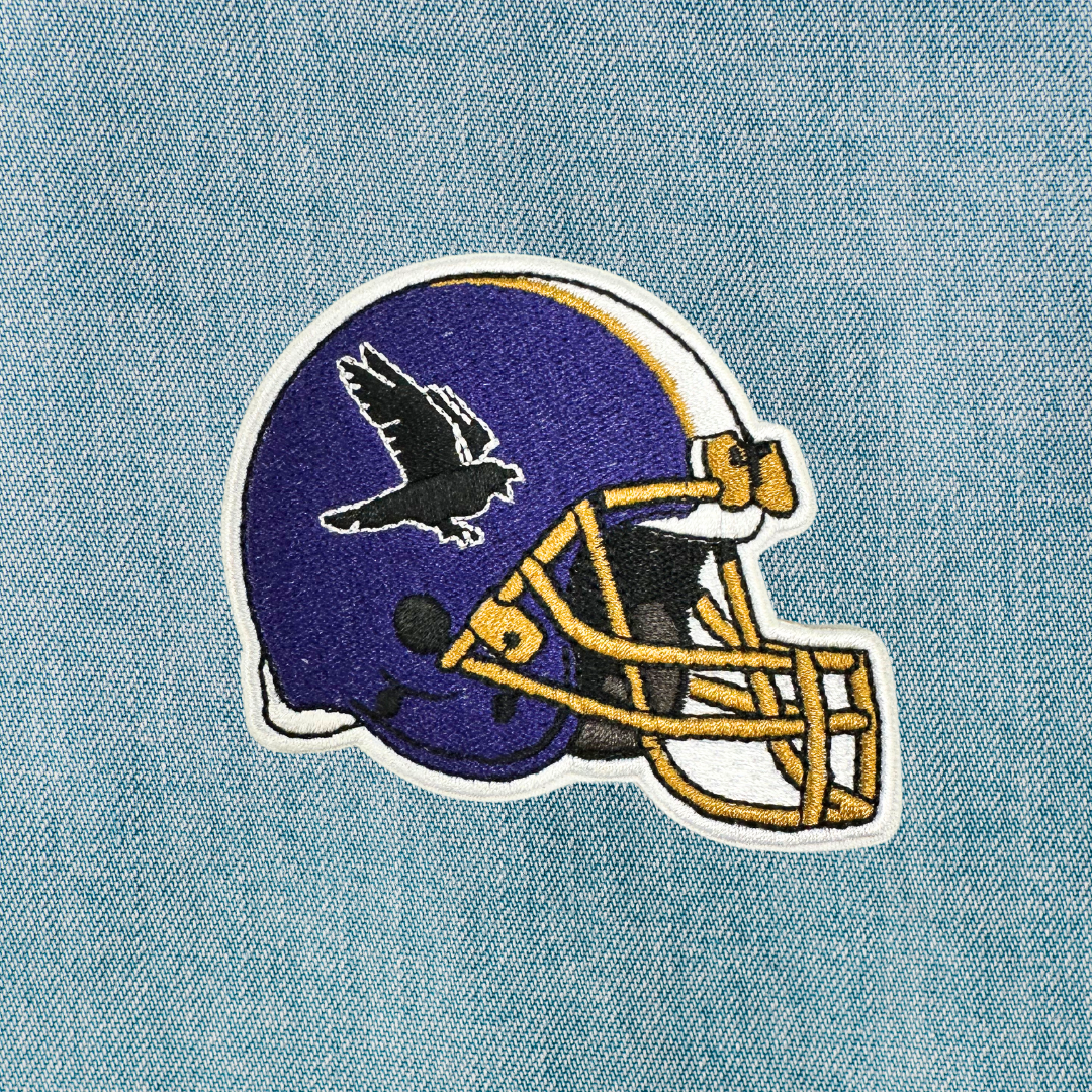 Bmore Football Helmet (Purple) / Patch