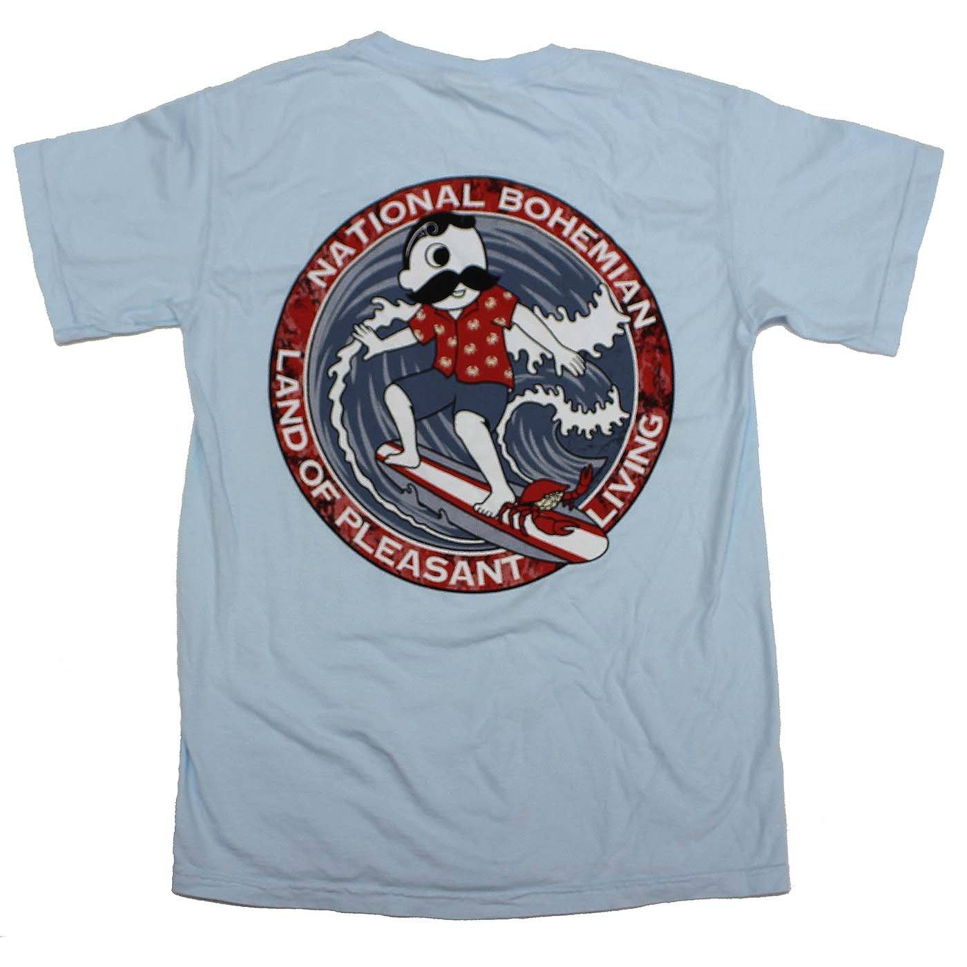 Retro Boh Wave Surfing (Chambray) / Shirt - Route One Apparel