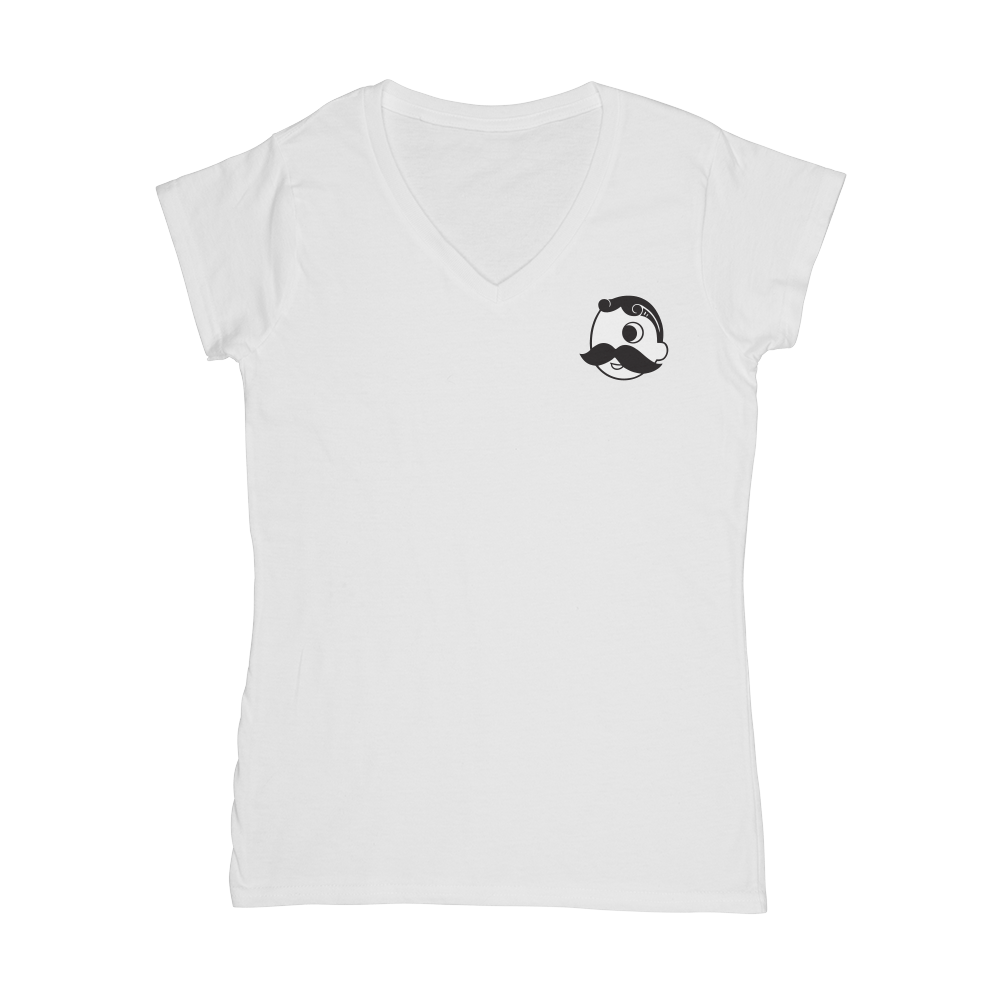 Brewer's Hill - National Bohemian Beer (White) / Ladies V-Neck Shirt ...