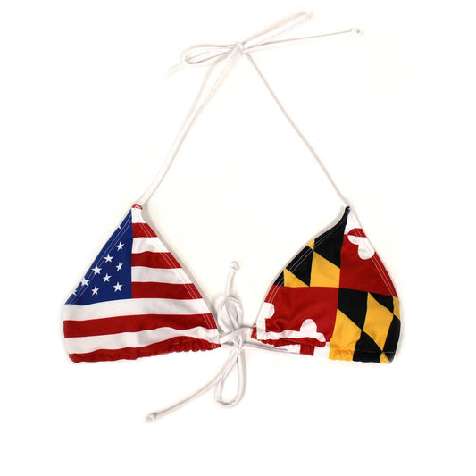 Maryland Flag (Black Strings) / Bikini Top