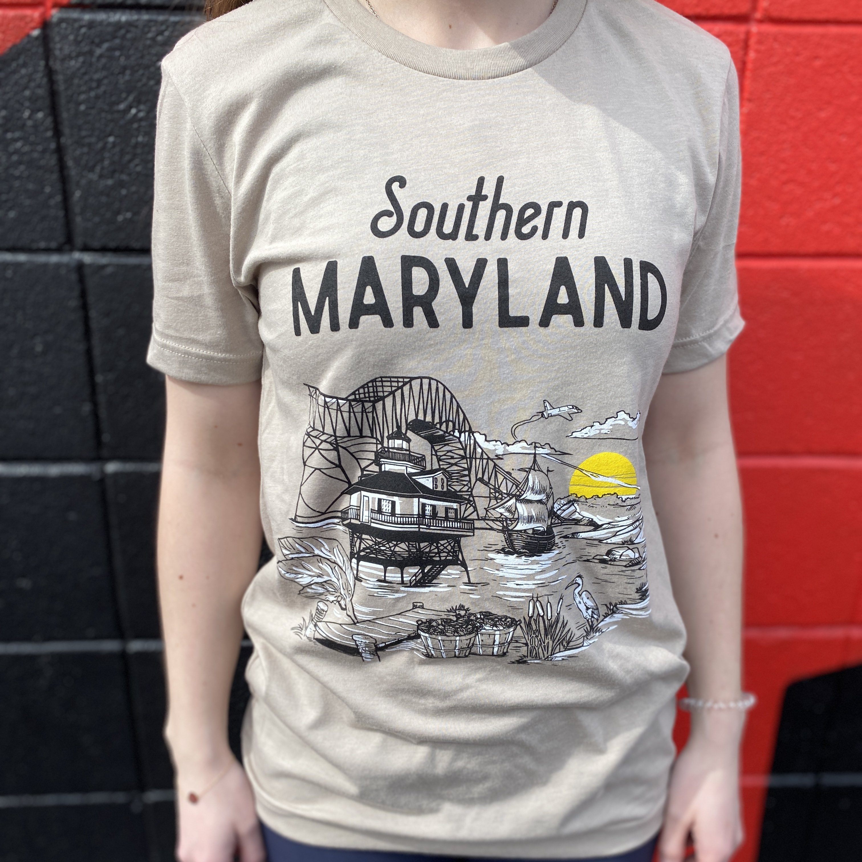 Southern Maryland (Heather Tan) / Shirt - Route One Apparel