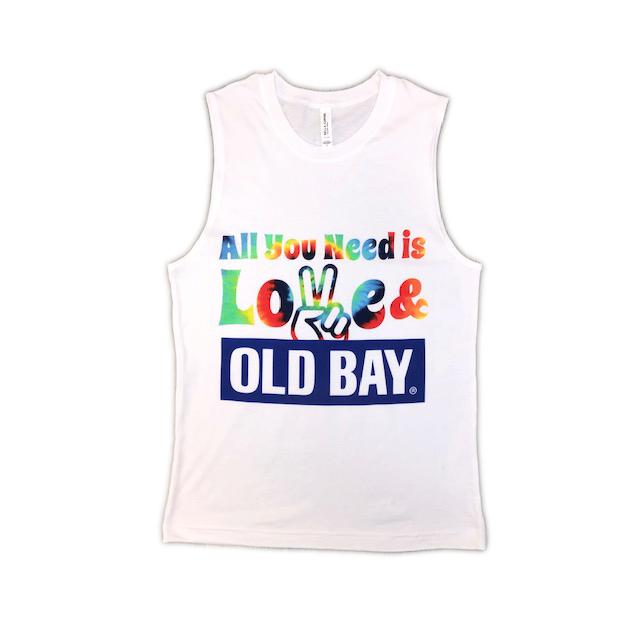 All You Need is Love and Old Bay (White) / Tank - Route One Apparel