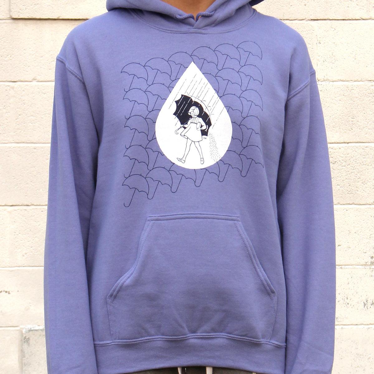 Morton Salt Raindrop (Violet) / Hoodie - Route One Apparel