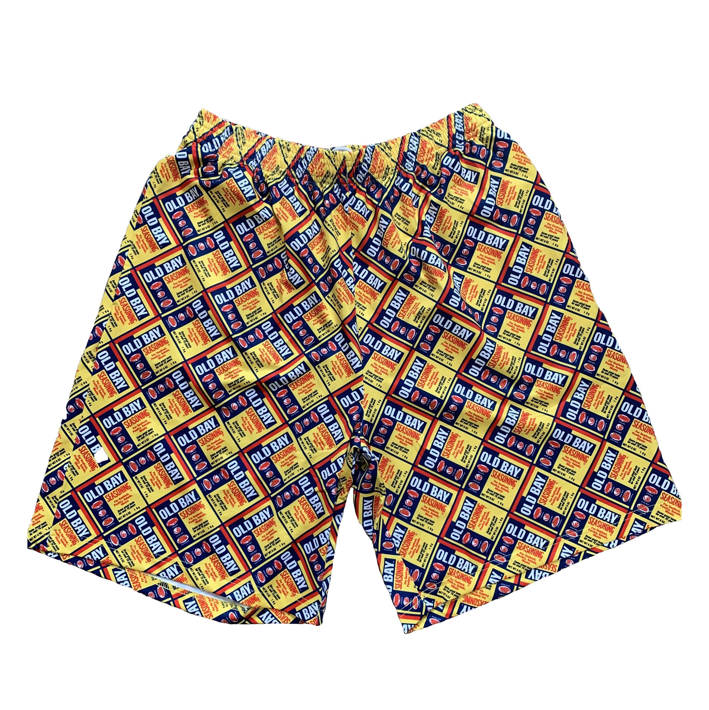 Flat OLD BAY Can Pattern / Athletic Shorts (Men) | Route One Apparel