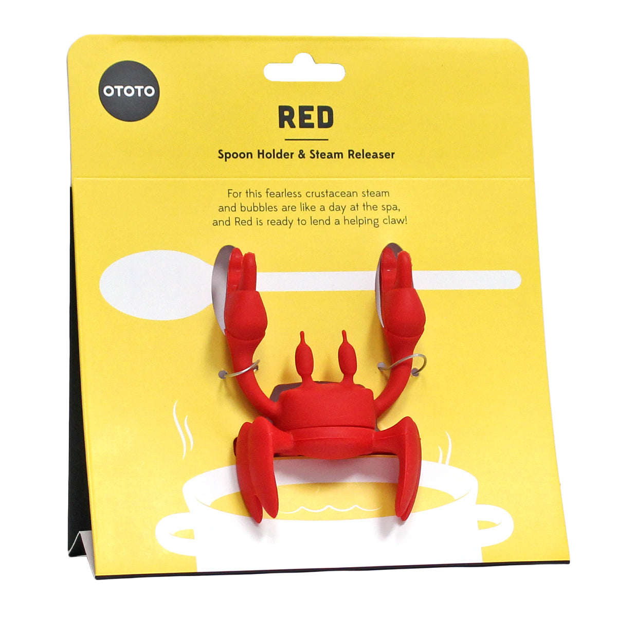 Ototo Red Crab Spoon Holder & Steam Releaser New Fast Free