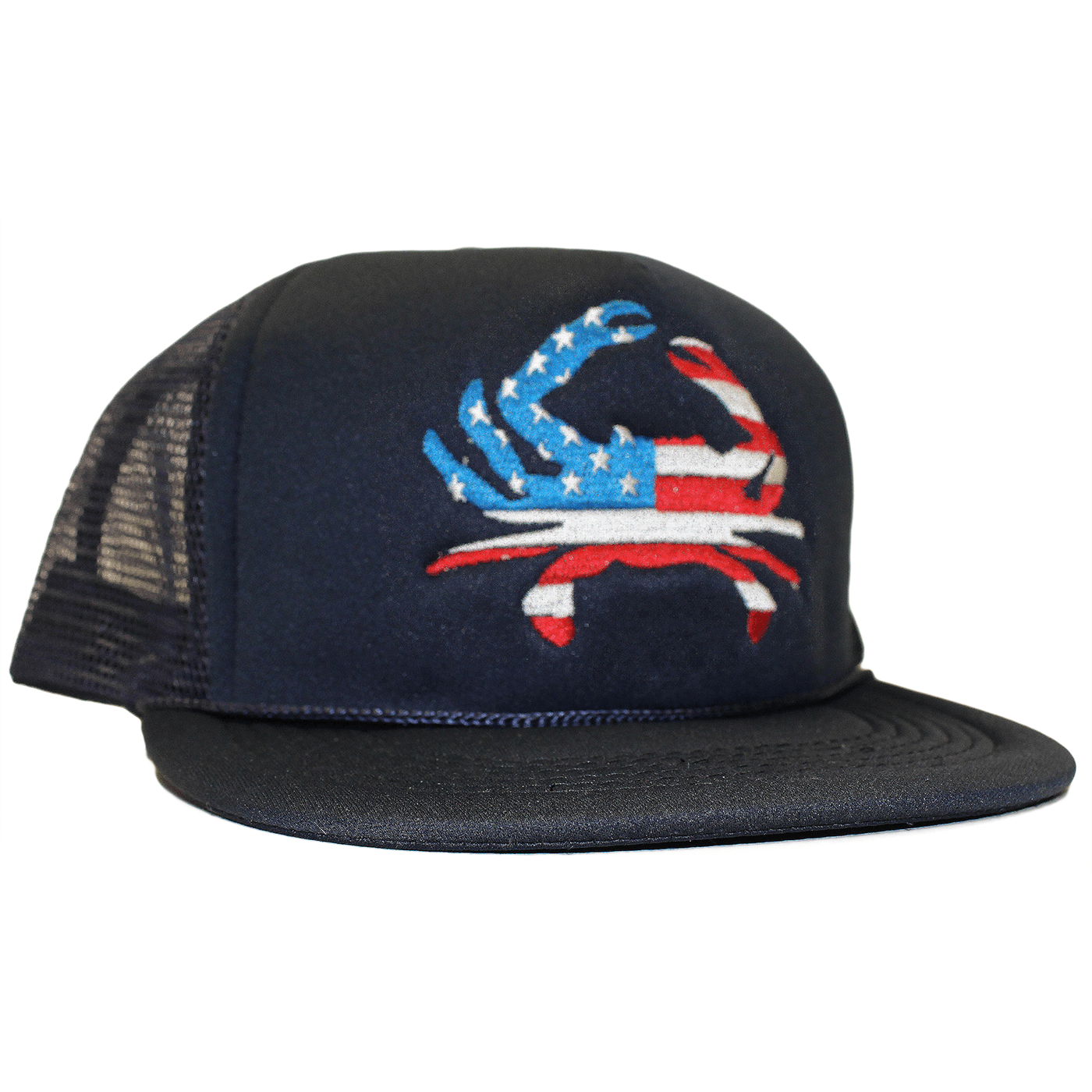 https://www.routeoneapparel.com/cdn/shop/products/USA_American_Crab_trucker_hat_route_one_apparel.png?v=1610664560