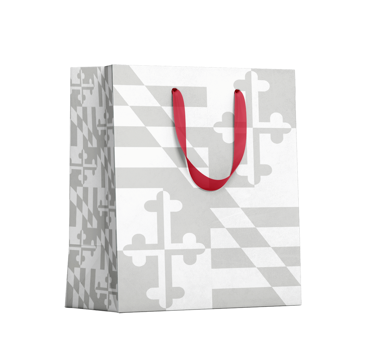 Greyscale Maryland Flag Color Sides / Gift Bag Pack