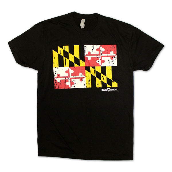 Maryland Flag (Black) / Shirt | Route One Apparel